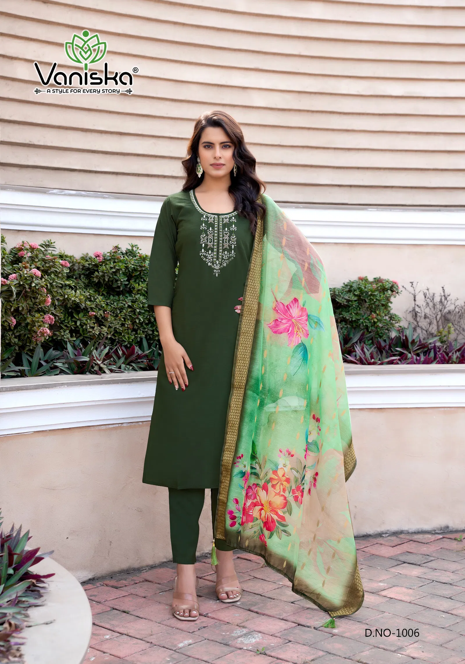 Mahek Vol 1 By Vaniska Roman Silk Kurti With Bottom Dupatta Suppliers In India